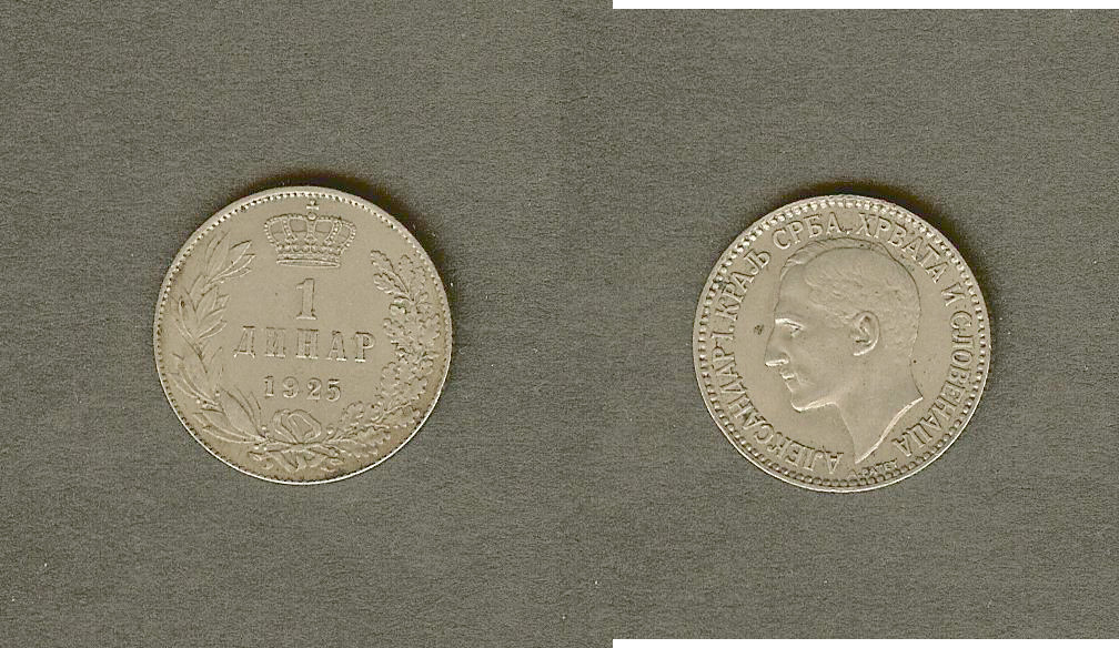 Serbia 1 dinar 1925  EF